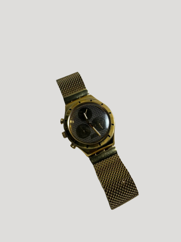 Swatch Irony Chrono YCG4000AG Gold Vintage Watch