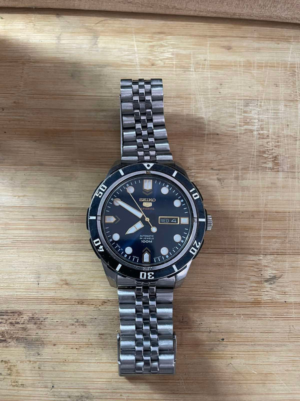 Seiko 5 Sports Blue Men's Watch - SRP677