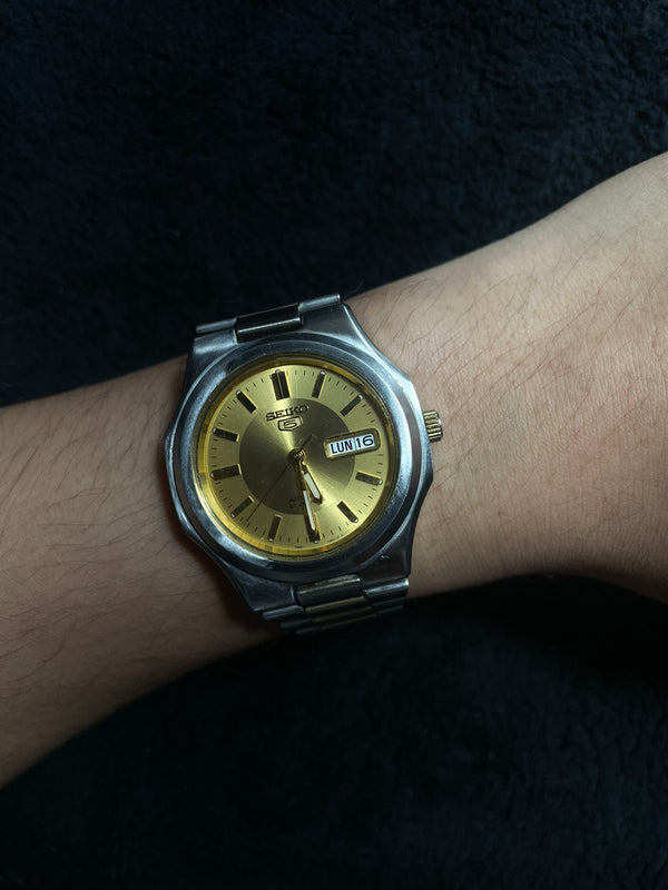 Rare Seiko 5 Nautilus "Seikonaut" with Gold Dial