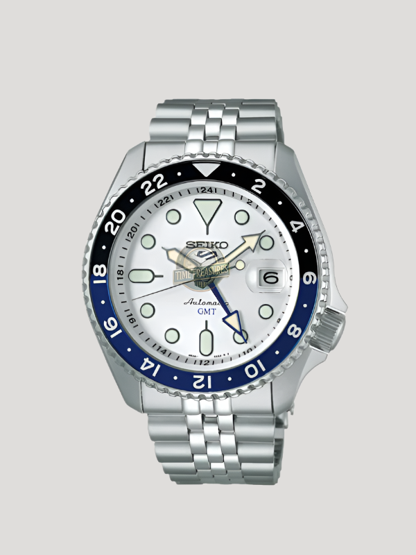 Seiko 5 Sports GMT  SSK033K1 White Batman